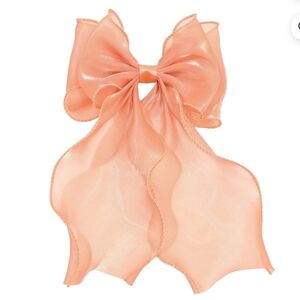 Coquette Shimmer Hair Bow Barrette